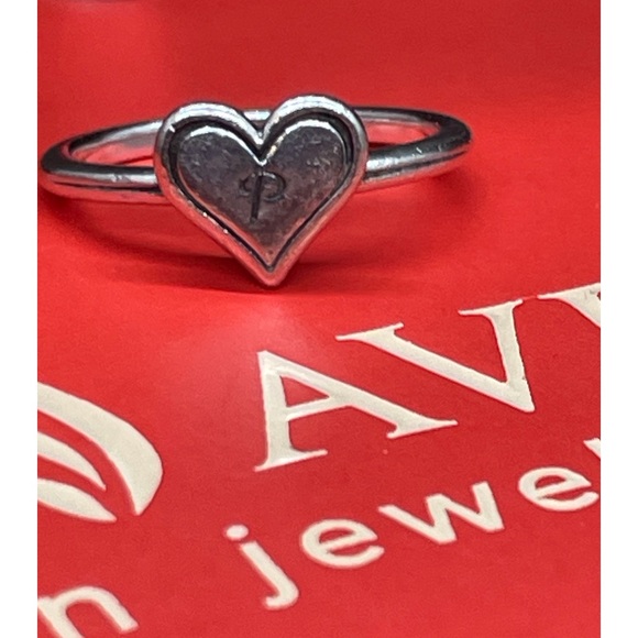James Avery heart initial ring - Picture 3 of 3